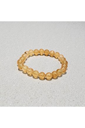 Sitrin Doğal Taş Bileklik Kutulu