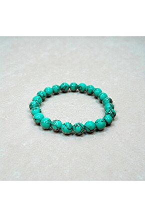 Turkuaz Doğal Taş Bileklik Kutulu