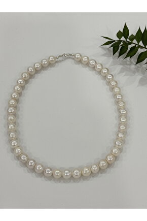 Hakiki Gerçek Inci Gümüş Kolye