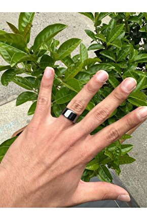 Hematit Doğal Taş Yüzük