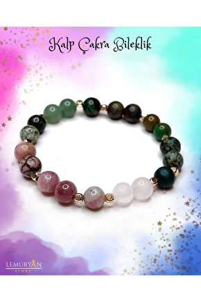 Orijnal Doğaltaş Sakral Çakra (Anahata Çakrası) Unisex Bileklik