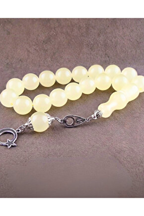 Kedi Gözü Tesbih (Gece Parlar) - Günlük Çekim - Küre Kesim -17Lik Efe Boy - Maskot Tesbih