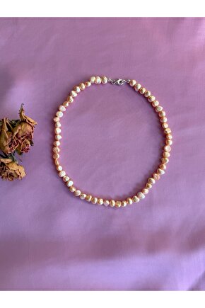 Gerçek İnci Gümüş Kolye