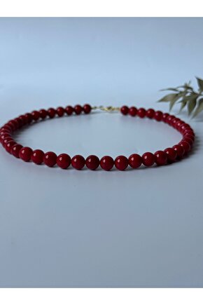 Mercan Gümüş Kolye