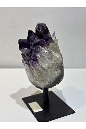 BREZİLYA AMETİST DOĞALTAŞ SİYAH DEMİR STANTLI