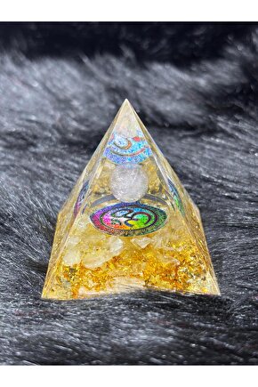 SİTRİN BOLLUK BEREKET OM SEMBOLLÜ ORGONİT