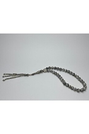 DOĞAL GRİ JASPER DOĞALTAŞ TESBİH