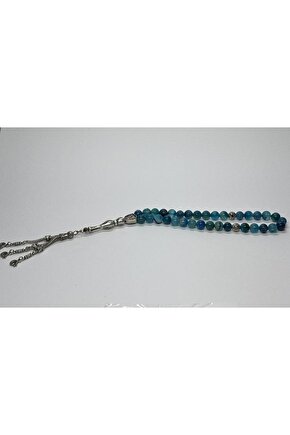 MAVİ AKİK İLETİŞİM TAŞI DOĞALTAŞ TESBİH