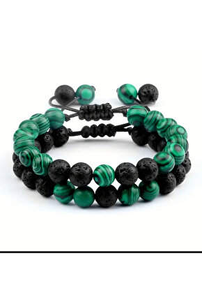 Doğaltaş  ikili set bileklik