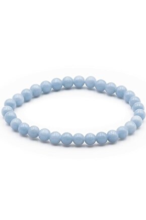 Doğal Taş Anjelit Bileklik 6mm