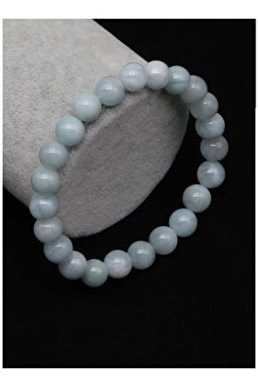 Akuamarin Taşı Doğal Taş Bileklik ( A Kalite )