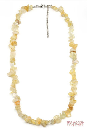 Sitrin Taşı Doğal Taş Kırıktaş Kolye