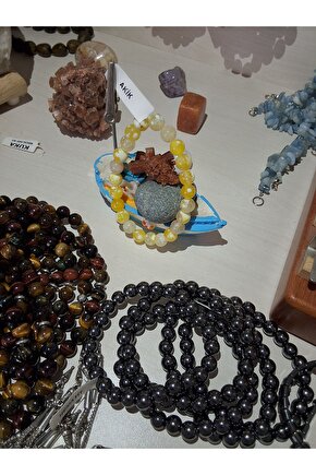 ☀️ Sarı Akik Bileklik – Enerji, Mutluluk ve Canlılık Taşı ☀️ sertifikalı dogaltaş