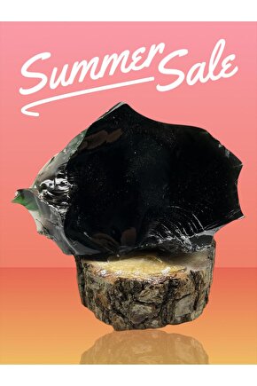 OBSİDYEN STANDLI KAYA(EJDERHA CAMI)(SERTİFİKALI)