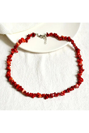 Mercan Kırıktaş Kolye