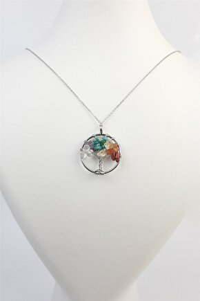 Hayat Ağacı Çakra Doğal Taş Kolye Helsinki