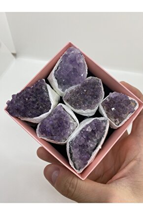 Ametist Parçalar Doğal Taş Koleksiyonluk