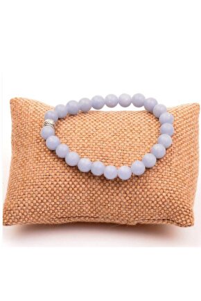 Anjelit (MELEK) Doğal Taş Bileklik 6mm