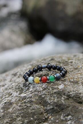 Çocuk Karnelyan Akik Lapis Lazuli Dumanlı Kuvars Aventurin Bileklik