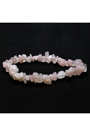 Pembe Kuvars Kırıktaş Bileklik