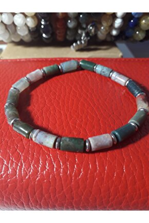 Ametist & Hint Akik Bileklik ( Boru Kesim 8×3)