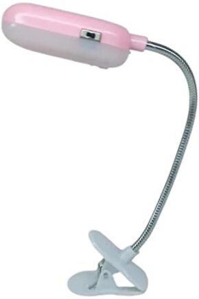 Lvn Mandallı Yaylı Pilli LED Kitap Okuma Işığı | Esnek Boyun | Taşınabilir Gece Lambası | Karışık Re