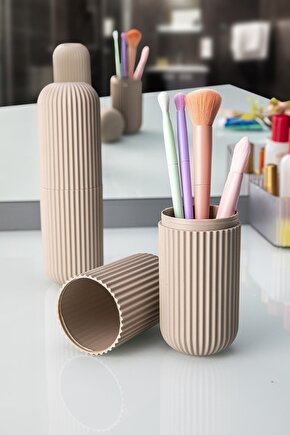 Smart Saklama Kabı Çok Amaçlı Organizer - Açık Kahve