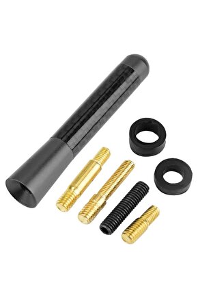 PM-26308 Universal Mavi Karbon Fiber Oto Çubuk Radyo Anteni 12 CM