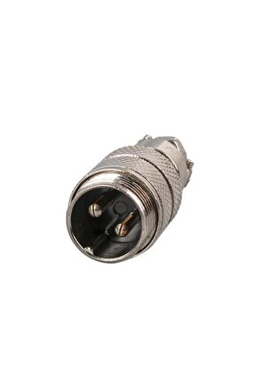 Mayk GX16-2 Pinli Metal Erkek Konnektör (M16 - 16mm)