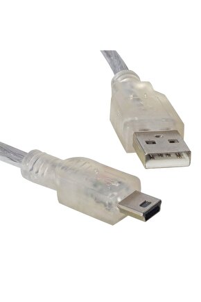 Ipod Şarj Aleti Kablosu 5 Pin Geniş 1.5 Metre Şeffaf