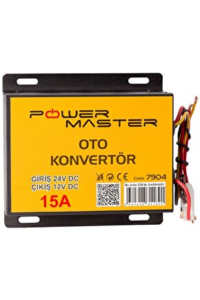 PM-7904 24V DC  12V DC 15 AMPER OTO KONVERTÖR