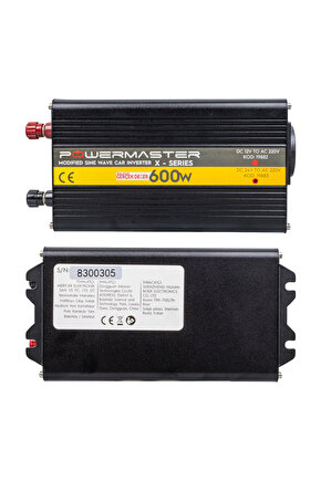 PWR600-24 TEK DİJİTAL EKRAN 24 VOLT - 600 WATT MODIFIED SINUS WAVE INVERTER