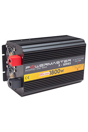 POWERMASTER PWR1800-12 ÇİFT DİJİTAL EKRAN 12 VOLT - 1800 WATT MODIFIED SINUS WAVE INVERTER