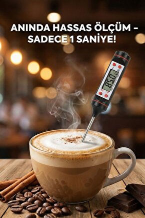 Gıda Termometresi Mutfak Yoğurt Mama Et Tavuk Balık İçin Hassas Ölçüm Sıcaklık Ölçer