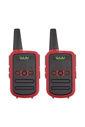 Wln Kd-C51 16 Kanal 3-5 Km Kırmızı Kasa İkili Telsiz (Şarj Aleti Dahil)