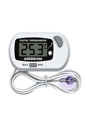 Powermaster Pm-26616 Mini Lcd Dijital Problu Termometre Akvaryum Buzdolabı Otomobil Sera
