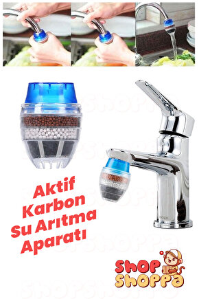5 Katmanlı Aktif Karbon Su Arıtma Aparatı, Su Temizleme Filtresi, Musluk Başlığı, Musluk Ucu
