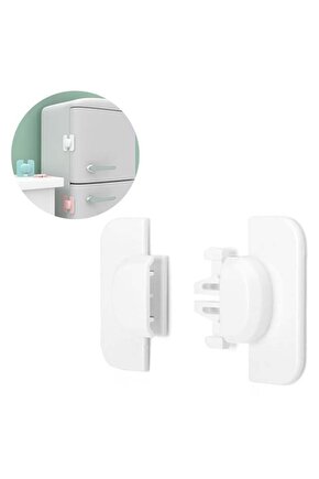 Sunup Sn-28750 Geçmeli Tip Buzdolabı Ve Dolap İçin Çocuk Güvenlik Kilidi Yapışkanlı