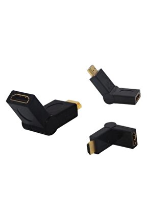 HDMI ERKEK DİŞİ ARA OYNAR BAŞLI APARAT (4597)
