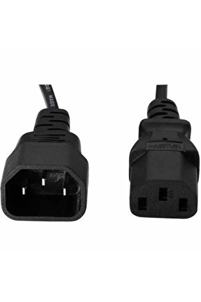 PM-567 C14 C13 Power Güç Kablosu Ara Uzatma 3x0.75mm 1.8 Metre UPS PDU Kablosu (10A 250V
