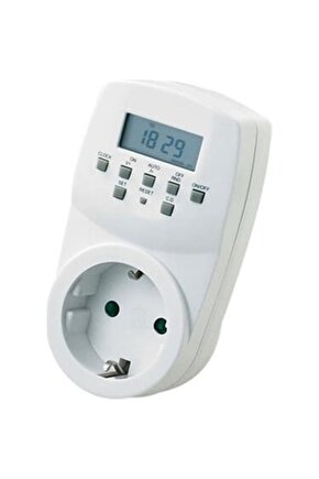 Horoz Timer-2 Dijital Ayar Zaman Saati Prizi Rolesi Haftalık 20 Programlı Açma-kapama