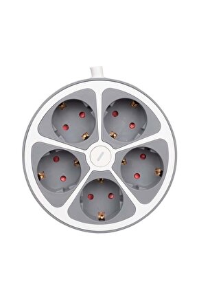 Vea Ve-G605Y 5Li Anahtarlı 1.5 Metre Grup Priz