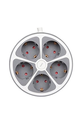 VEA VE-G605Y 5Lİ ANAHTARLI 1.5 METRE GRUP PRİZ