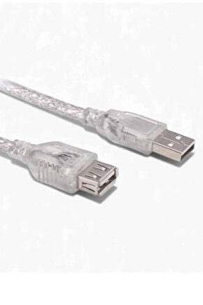 3 Metre Şeffaf USB Uzatma Kablosu – USB Extension Cable