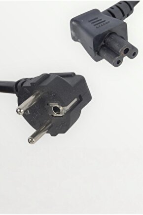 1.8m 3x0.75 mm L Tip 90° Yonca Power Kablo – C5 Güç Kablosu