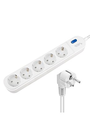 - Ve-vega105 A Class 5li Anahtarlı 1.5 Metre Akım Korumalı Grup Priz (MADE IN MALAYSIA) (k95