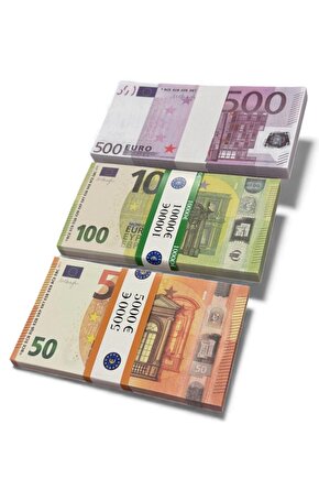 3’lü Şaka ve Düğün Atma Parası Seti – 500 €, 100 € ve 50 € Oyun Parası, Film, Fotoğraf, Parti, Kına