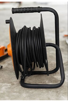 50 Metre 4 Priz Makaralı Uzatma Kablosu – 3x1.5 mm Güç Kablosu