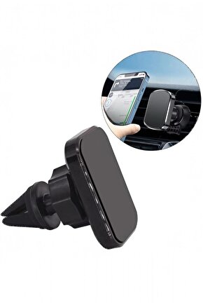 360° Döner Mıknatıslı Araç İçi Telefon Tutucu | Klima Kanalına Takılabilir Manyetik Telefon Aparatı