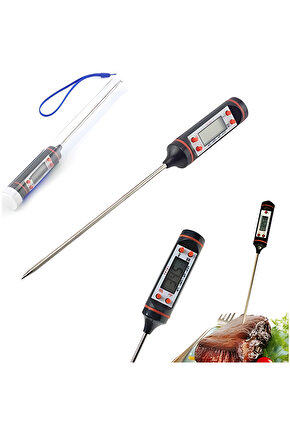 Profesyonel Özel Kutulu Dijital Gıda Et Tavuk Balık Yemek Pişirme Termometre Sıcaklık Ölçer Mutfak